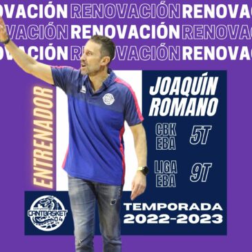 Joaquín Romano, renovado como entrenador de Cantbasket 04 Santander